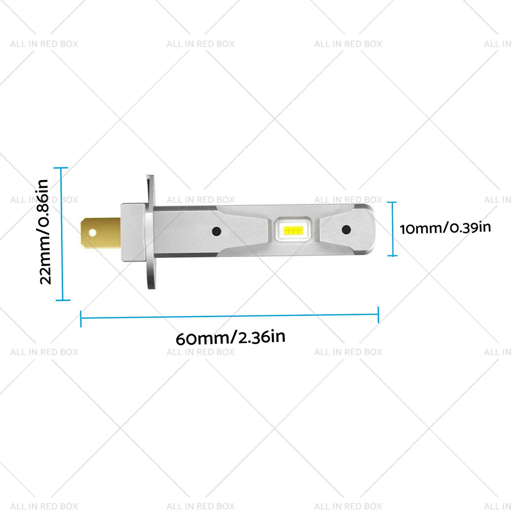 H1 LED Headlight Bulbs for (2002–2019) 13W 6000K
