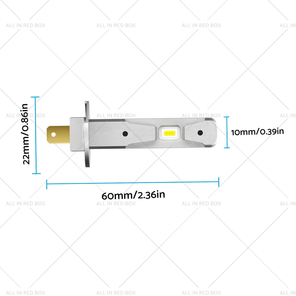 H1 LED Headlight Bulbs for (2002–2019) 13W 6000K