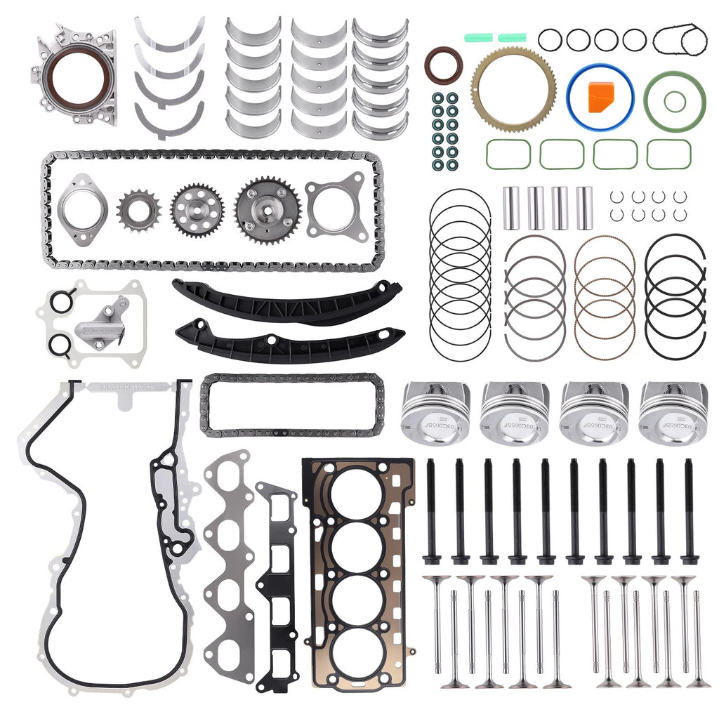 Engine Pistons Overhaul Rebuild Kit for VW Audi 1.4 TSI (AVD, CNWA, CTHD, CTKA)