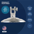 90 Degree Swivel Deck Hinge for Five Oceans Marine Bimini Top (FO1529)