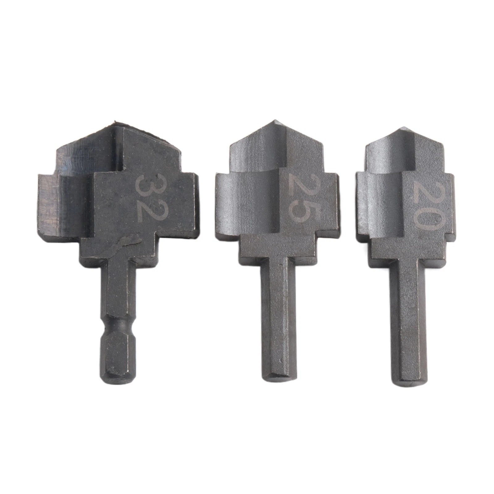 Set of 3 Stepped Drill Bits for PPR Water Pipes - Hexagon Shank