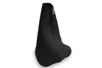 Manual Shift Boot Cover for Chevrolet Cavalier (2000–2005) Carbon Fiber Blue Stitch