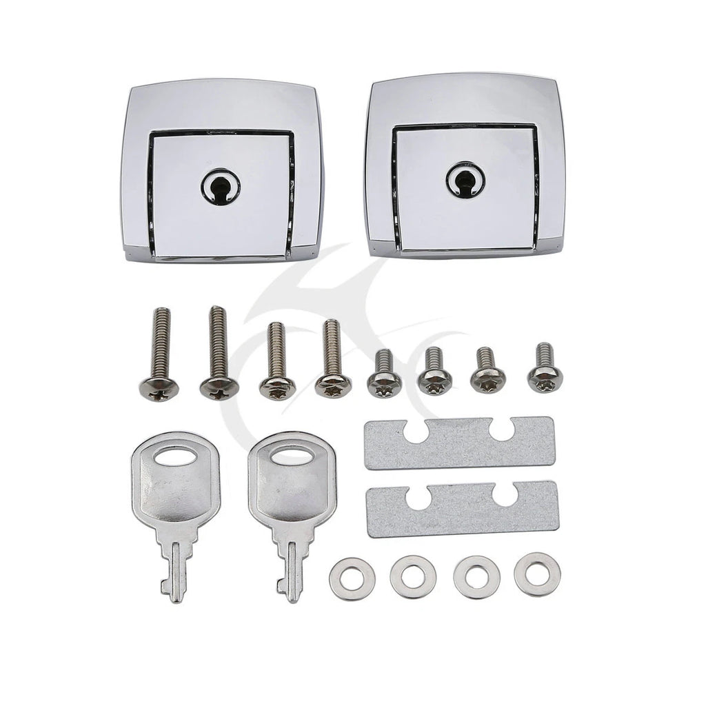 Chrome trunk latch cover for Harley Touring Road King Glide (1998–2013)