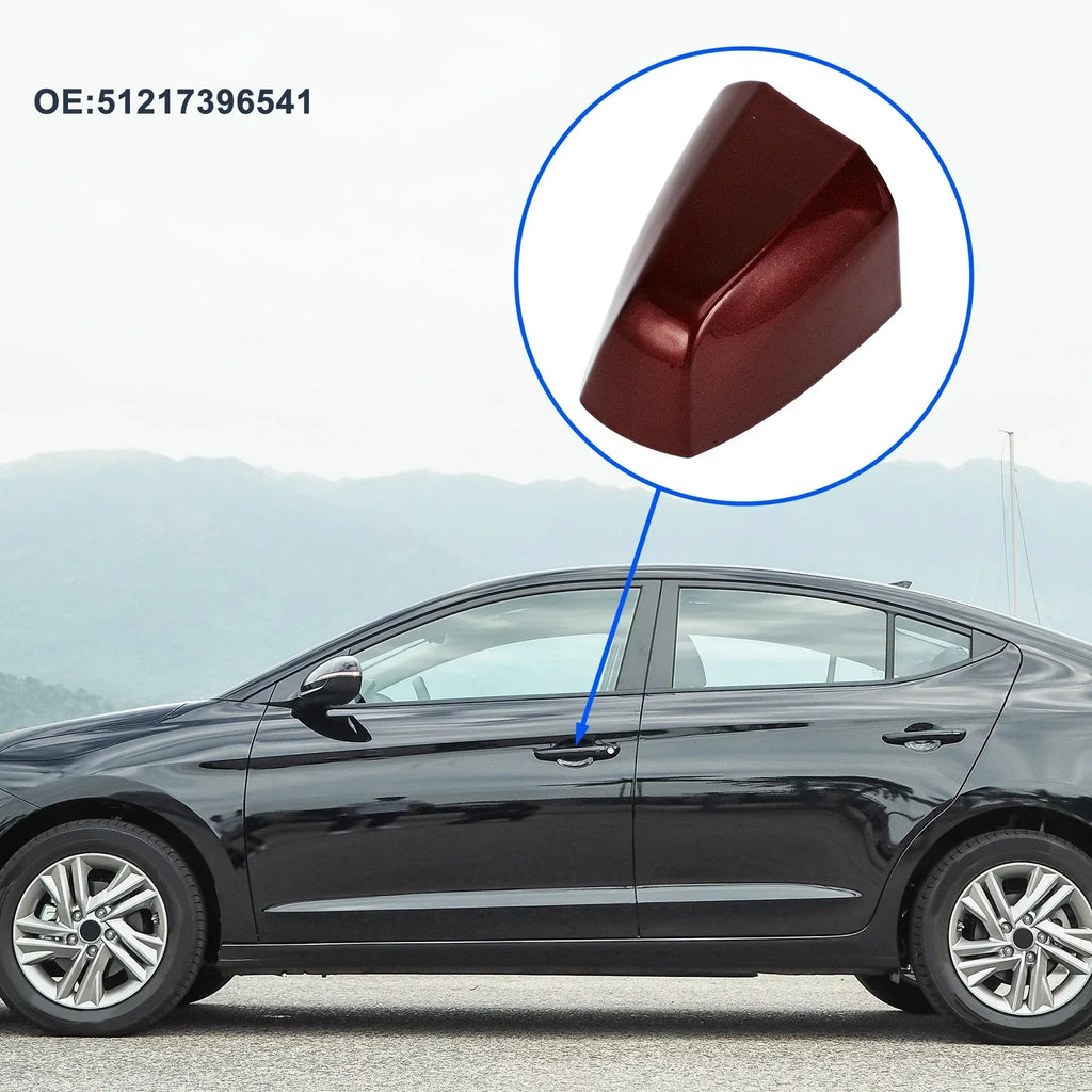 Front Left Door Handle Cover Cap for BMW X1 X2 Red (2015-2018)