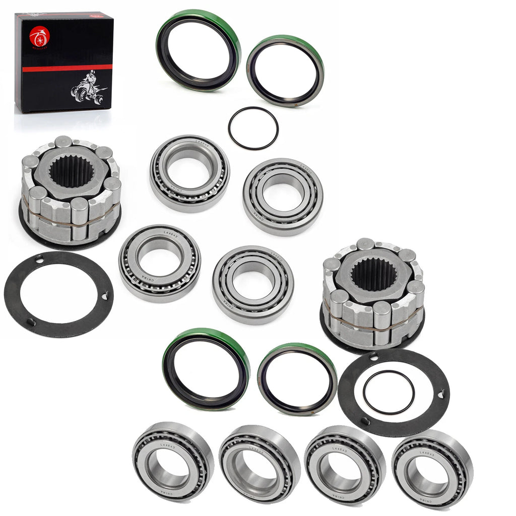 2X Front Wheel Hub Clutch Bearing Seals Kit for Polaris Scrambler 400 500 (1999–2003)