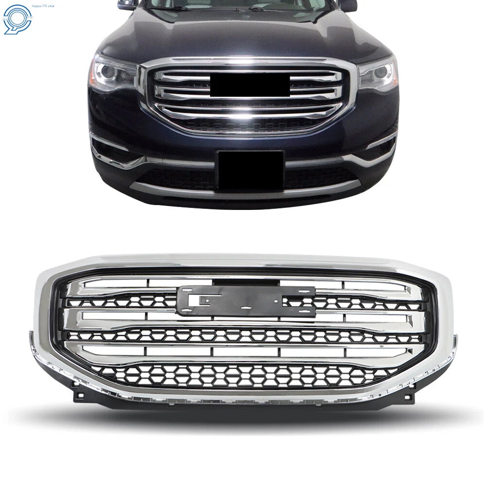 Upper Grille Chrome Plastic for GMC Acadia SLE SL (2017–2019) 84431667