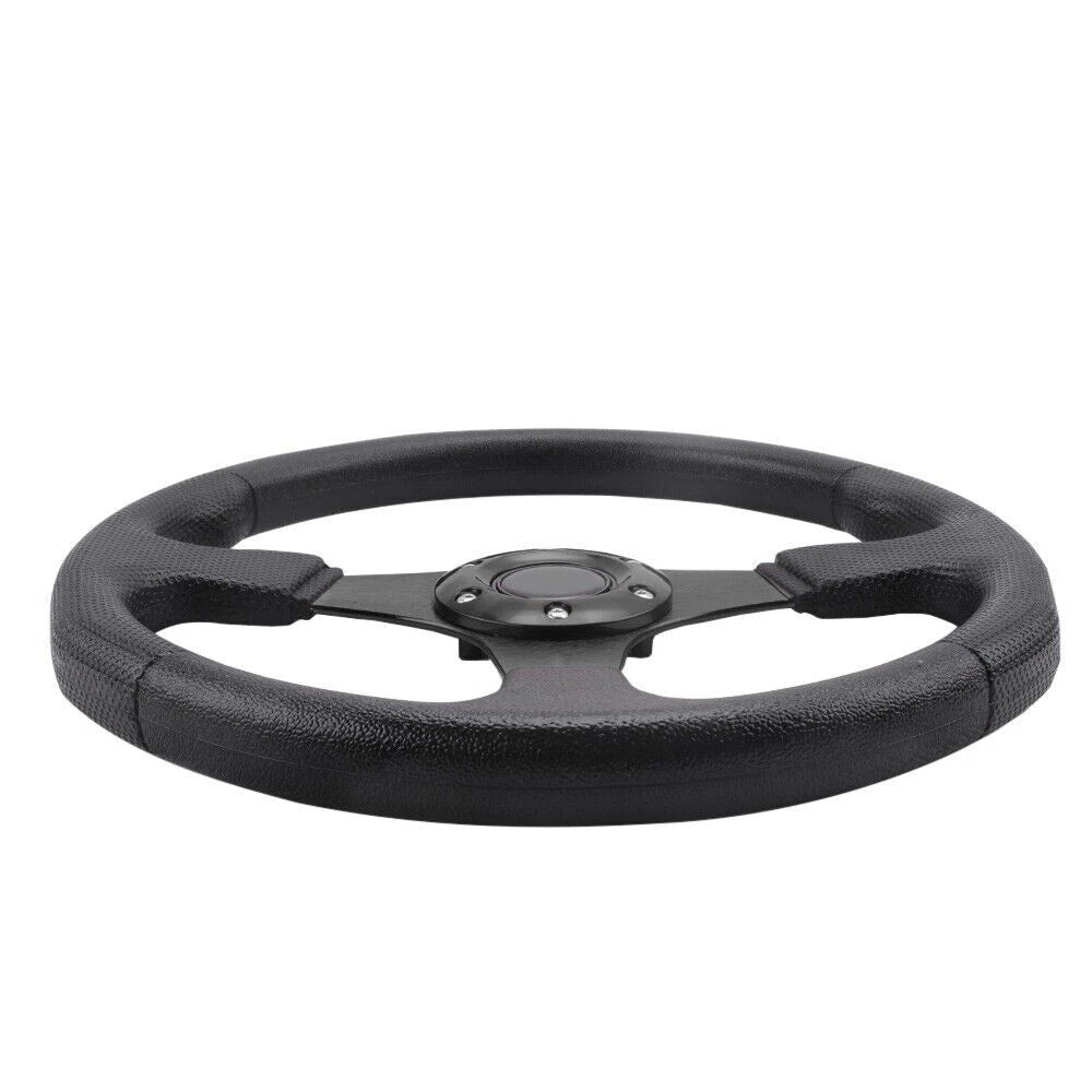 14" Aluminum Racing Steering Wheel with Quick Release Hub Adapter