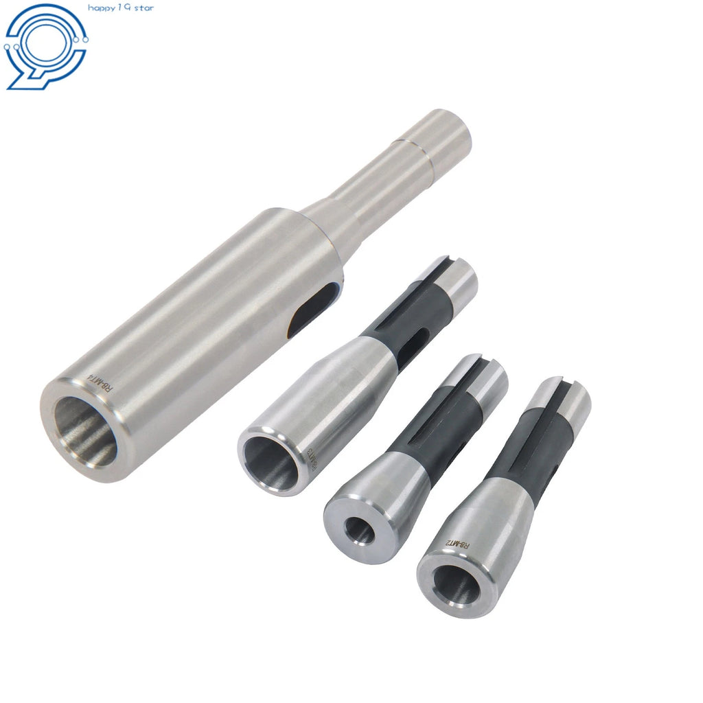 Set of 4 R8 to Morse Taper Adapters 1MT 2MT 3MT 4MT Sleeve Kit