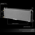 Aluminum Core Radiator DPI-78 for Jeep Comanche Wagoneer Cherokee (1987–1990)