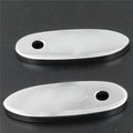 Mirror Block Off Base Plates for Kawasaki Ninja 500R, 636, ZX6R, ZX7, ZX9, 10R (1994–2009) Chrome