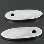 Mirror Block Off Base Plates for Kawasaki Ninja 500R, 636, ZX6R, ZX7, ZX9, 10R (1994–2009) Chrome