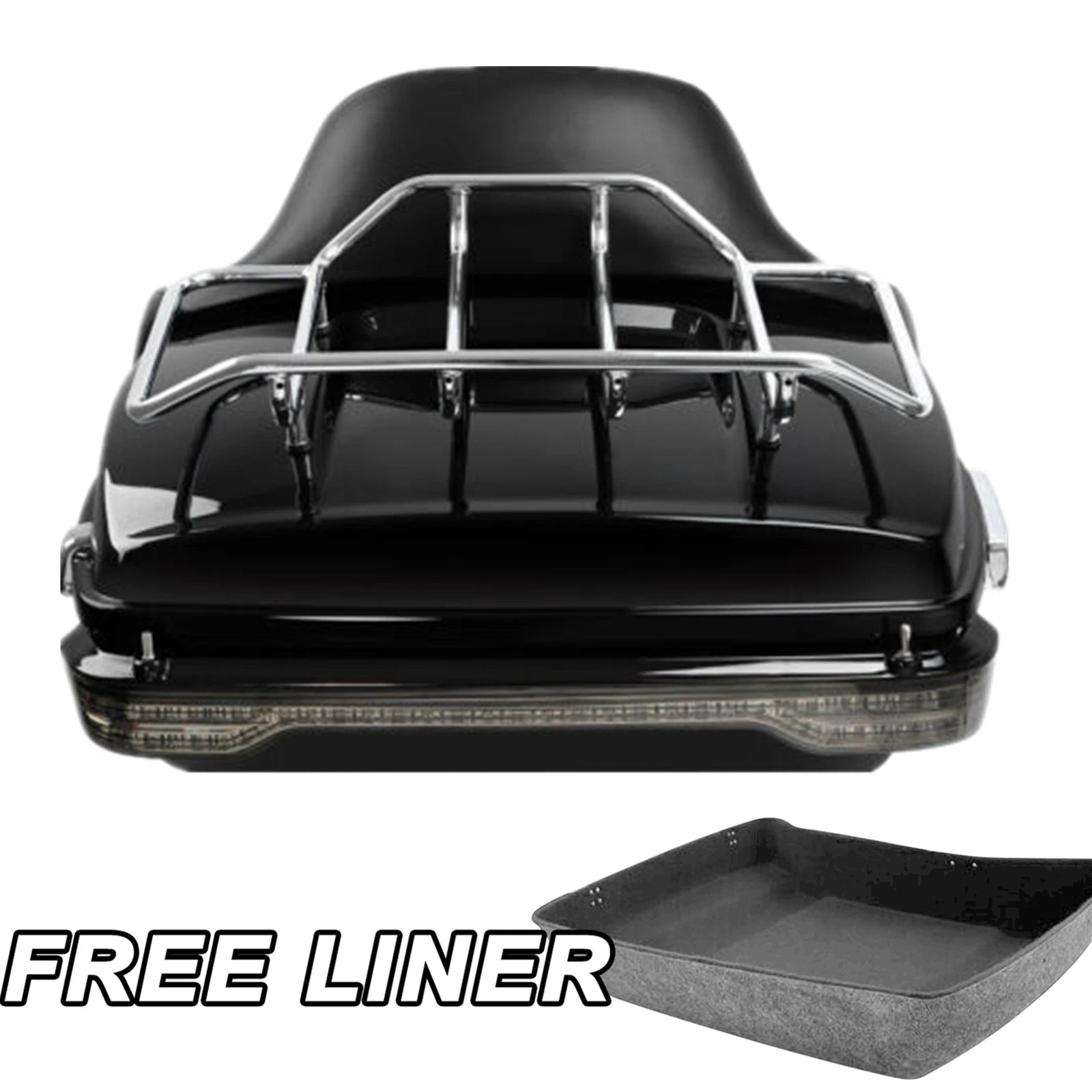 LED Tail Light for Harley Street Glide (2014–2026) - Chopped Trunk Backrest Pad