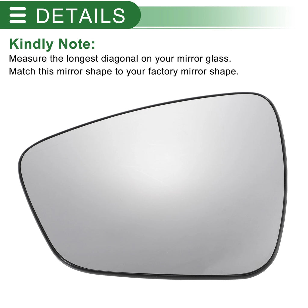 Left Side Heated Convex Mirror Glass for Ford Kuga (2019–2023)
