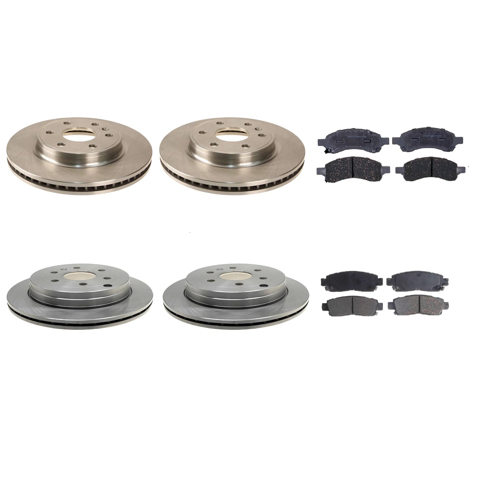 ACDelco Silver Brake Kit Disc Rotors & Pads for Chevrolet Traverse (2009–2017)