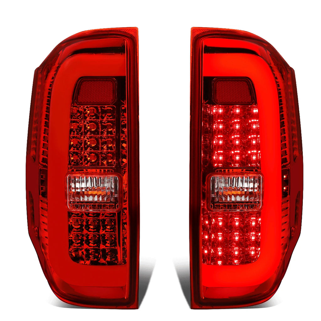 3D LED Tube Bar Tail Brake Light Reverse Lamps for Toyota Tundra (2014–2021)