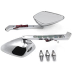 Diamond LED Turn Signal Integrated Mirrors for Harley Touring Dyna (All Years)
