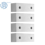 Set of 4 Aluminum Machinable Soft Clamps for 6" Mill Vises