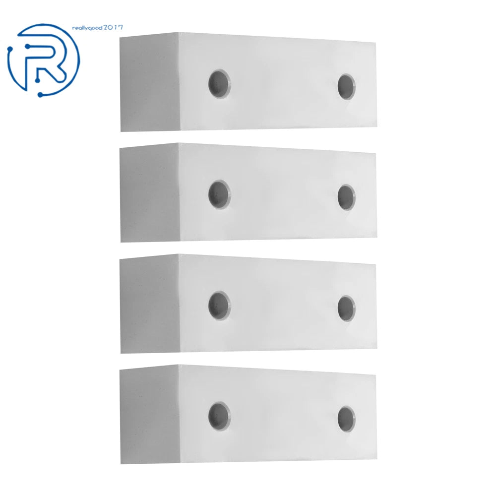 Set of 4 Aluminum Machinable Soft Clamps for 6" Mill Vises