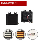 2X Smoke Sequential Switchback LED Front Signal Lights for Chevy GMC Pickup Truck