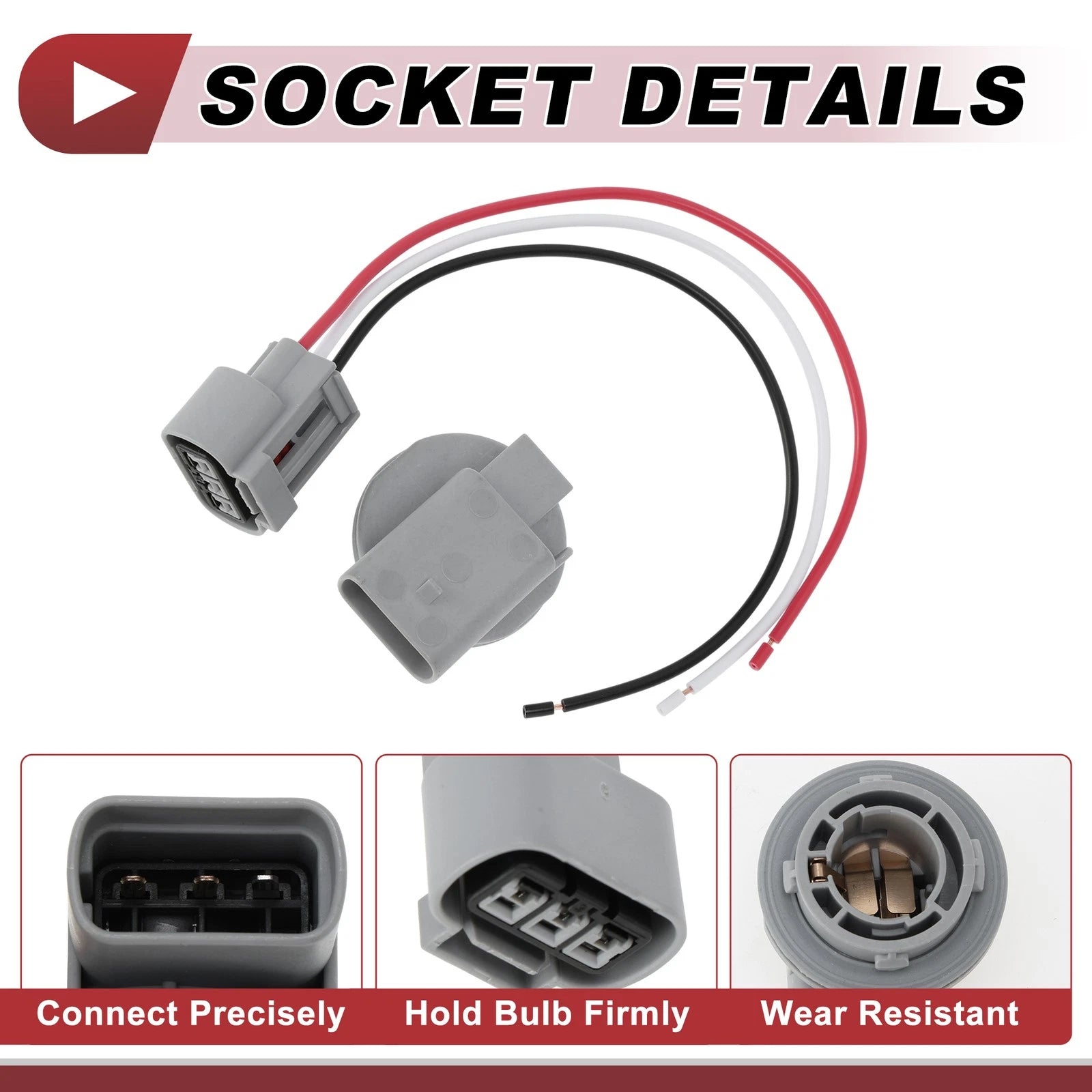 Set of 1 Front Turn Signal Light Socket Wiring for Kia Rio/Rio5 (2010–2011) No. 921614D000