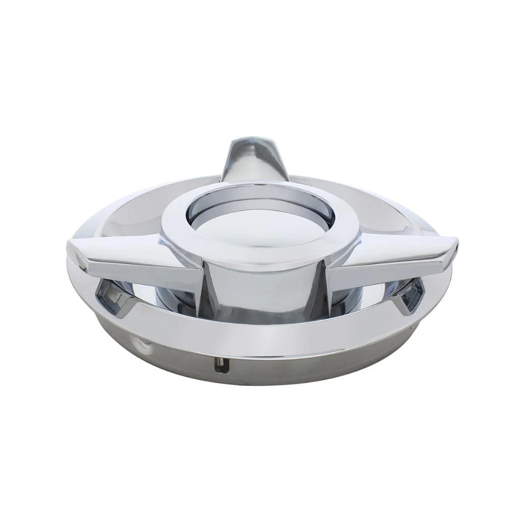 Wire Wheel Spinner Hubcaps Set for 1962-1963 Ford Thunderbird Chrome Center