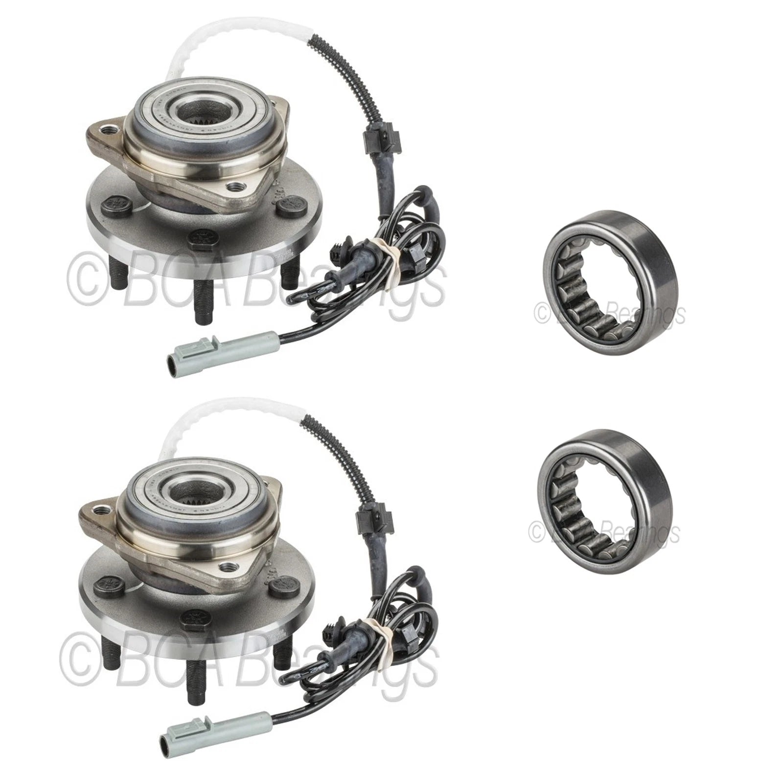 BCA Front Wheel Bearing and Hub Assemblies Set for Ford Mazda