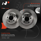 Front Disc Brake Rotors & Ceramic Pads for BMW 528i (2011-2016)