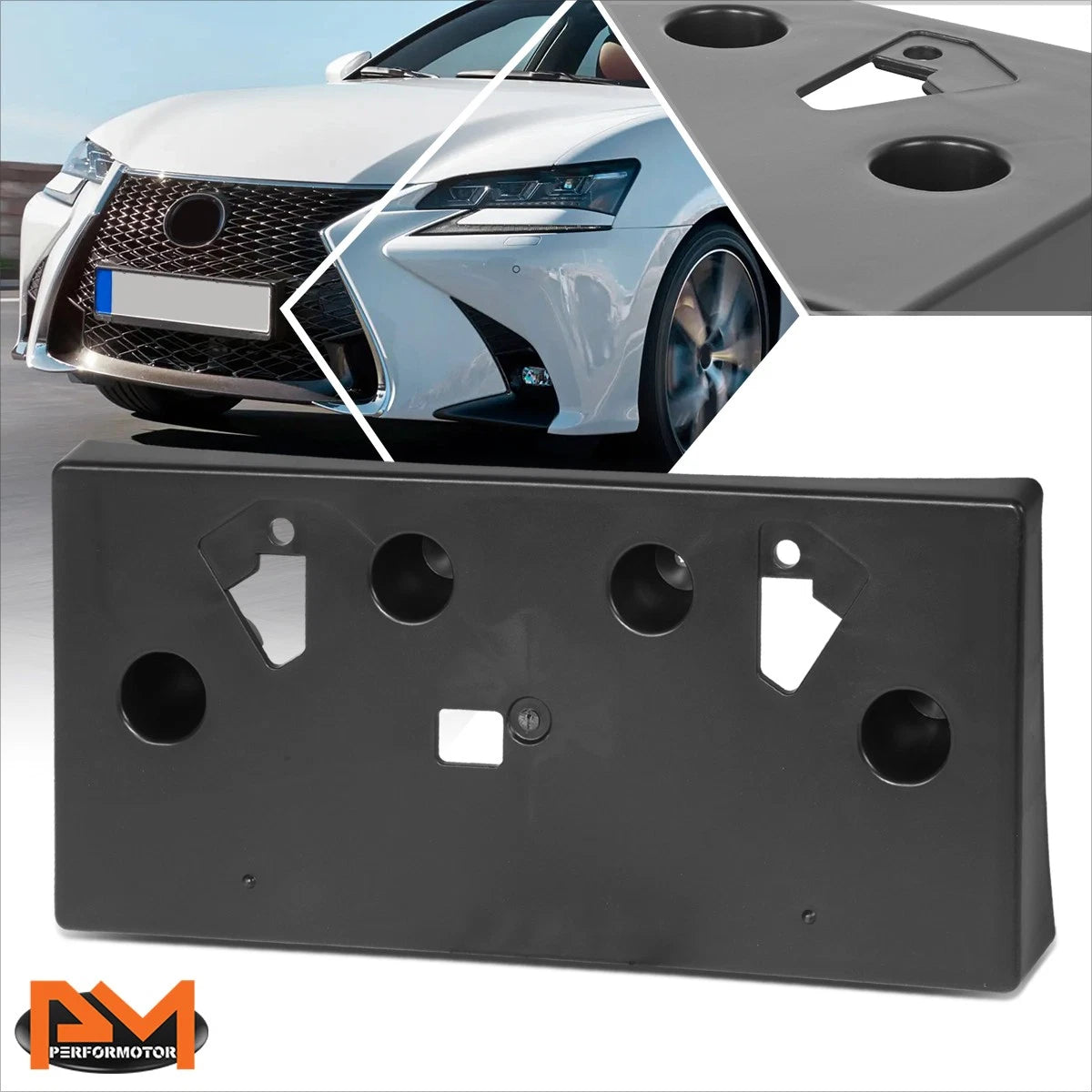 Front License Plate Mounting Bracket for Lexus GS200T GS300 GS350 GS450H (2016–2020)