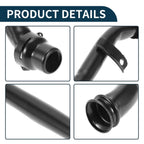 Heater Hose for Audi A4 A4 Quattro (1995–2000) No. 078121075AB Metal Black