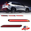 2X 3D Optic Red Lens LED Bumper Brake Tail Lights for Lexus NX300 RC350 GX470 (2015–2020)