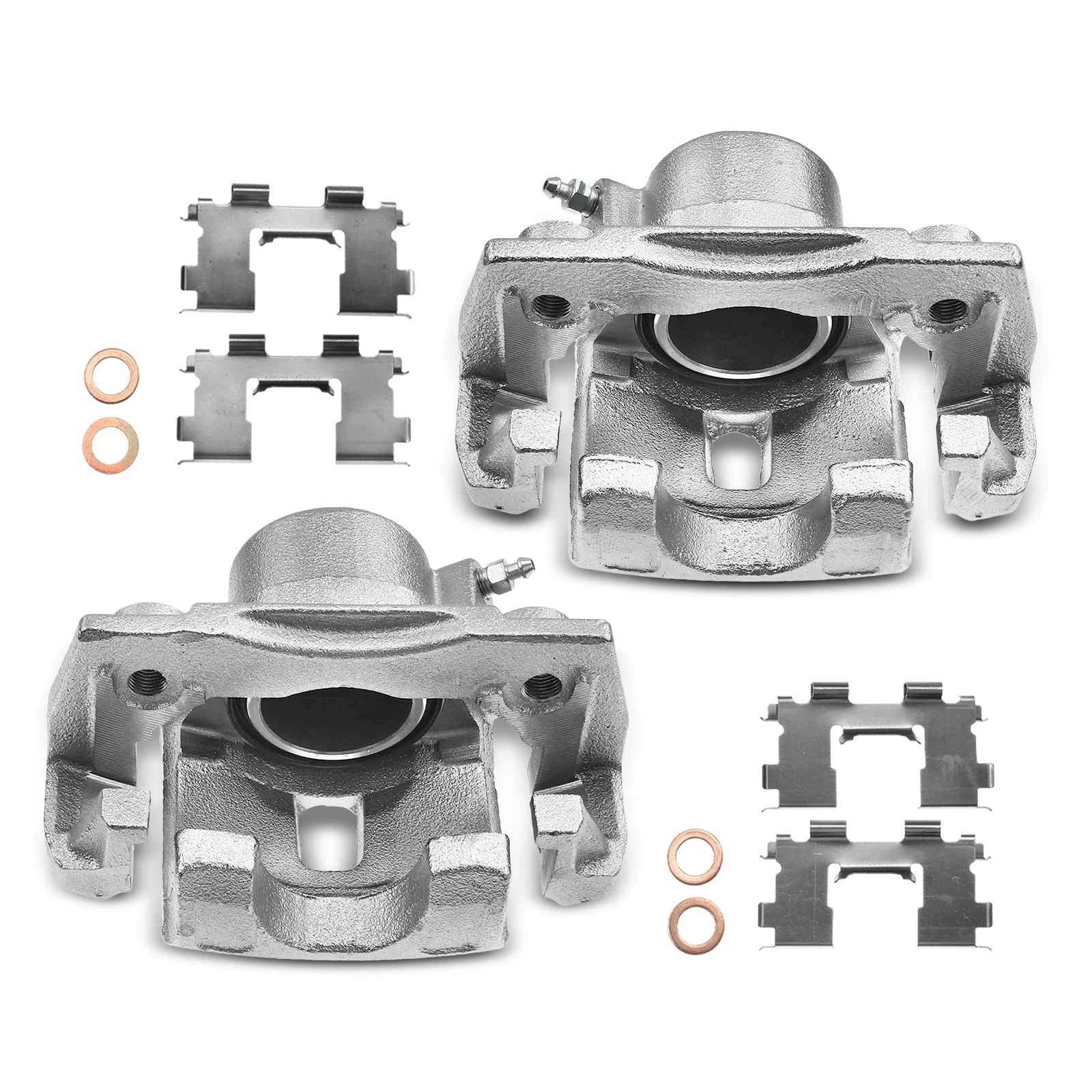 Pair Front Brake Calipers with Bracket for Chevrolet Tracker (1999-2004)