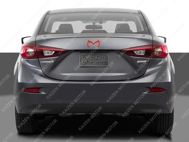 Red Evil M Emblem Badge Metal Decal for Mazda 3, 6, CX-3 (2013-2019)