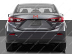 Red Evil M Emblem Badge Metal Decal for Mazda 3, 6, CX-3 (2013-2019)