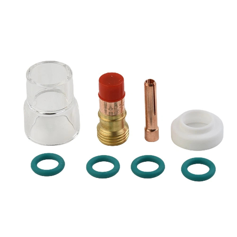 8PCS Gas Lens Glass Cup Kit for WP-17/18/26 (TIG Welding Torch)