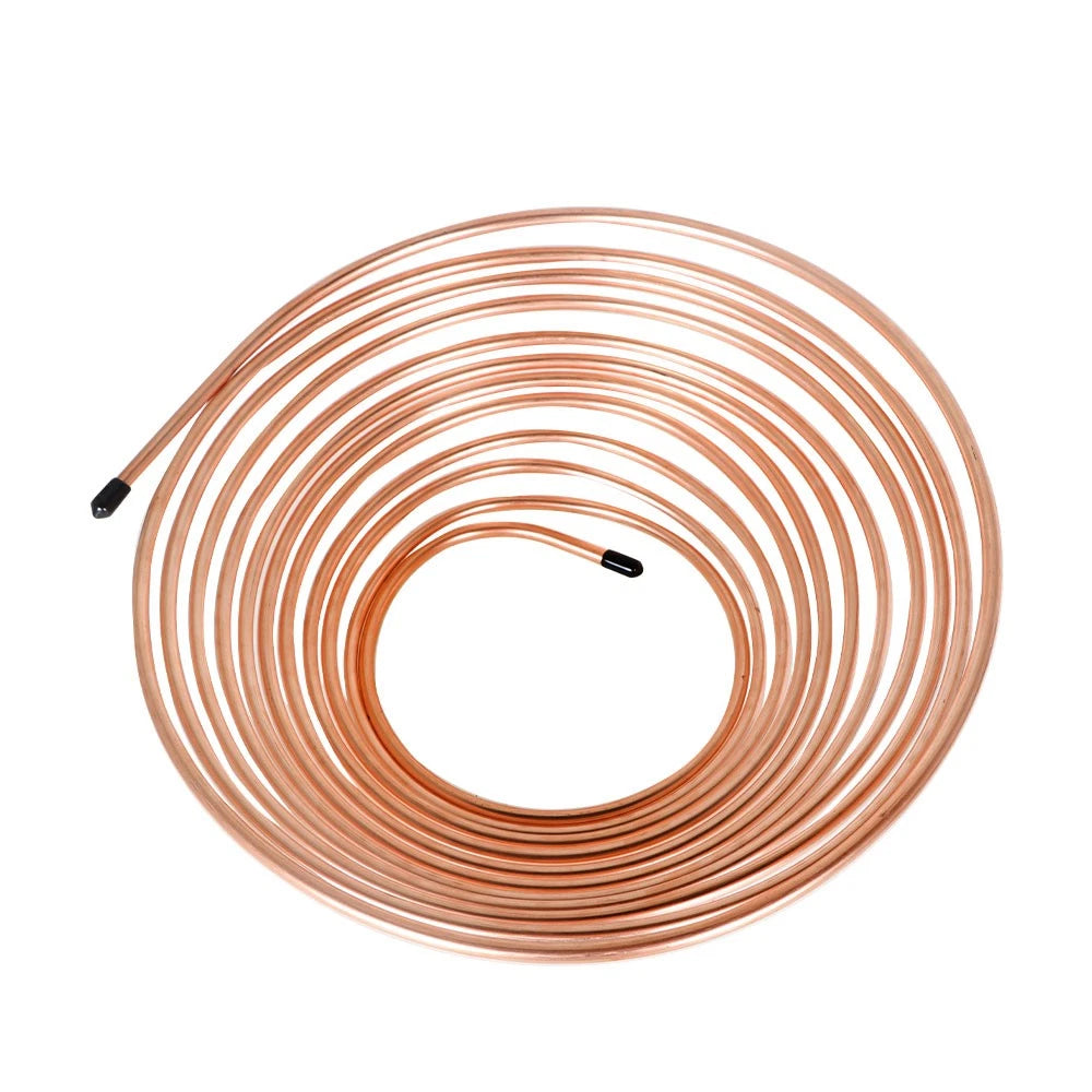 Copper Coated Brake Line Tubing Kit for Universal Vehicles (25 ft)