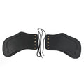 Black Leather Heat Saddle Shield Deflector for Harley Sportster