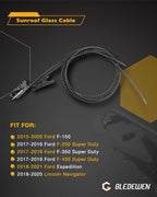 Sunroof Glass Cable for Ford F-150 F-250 F-350 (2015–2020) FL3Z16502C22