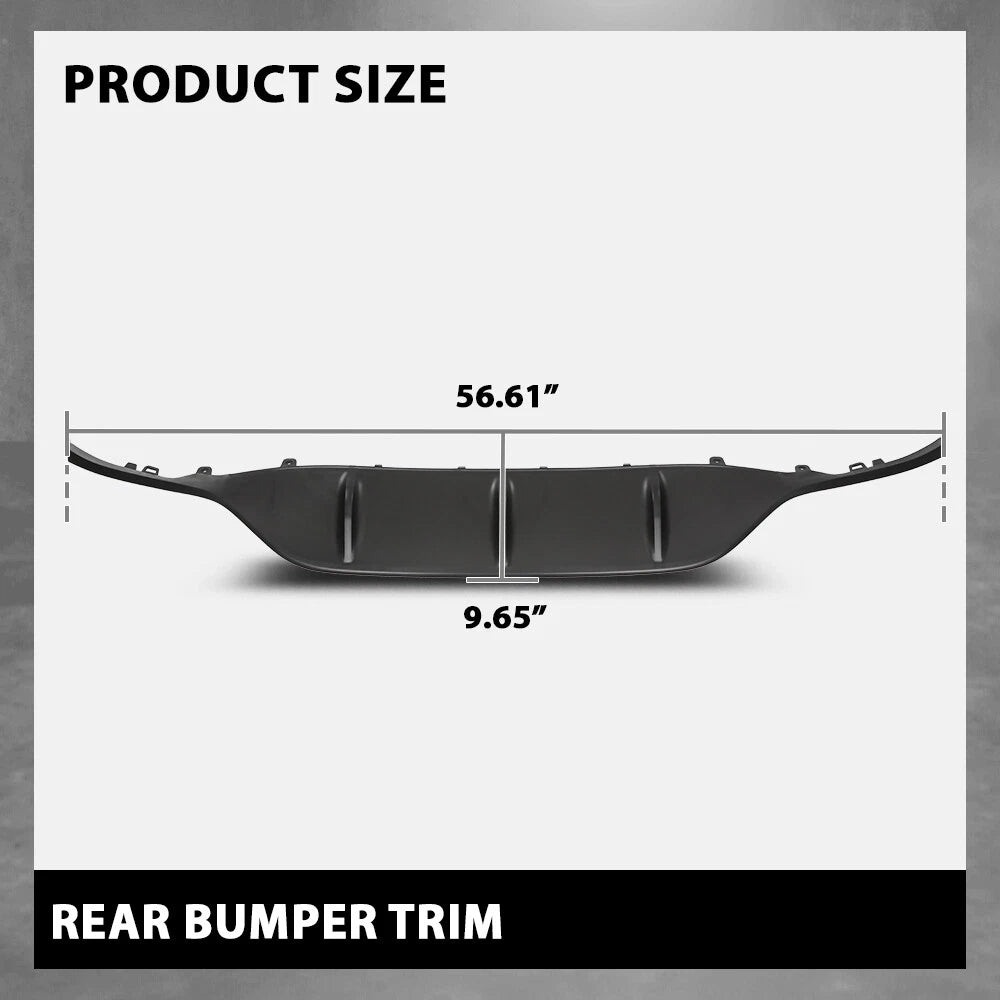 Rear Lower Bumper Valance for Mercedes Benz C300 (2015–2018)