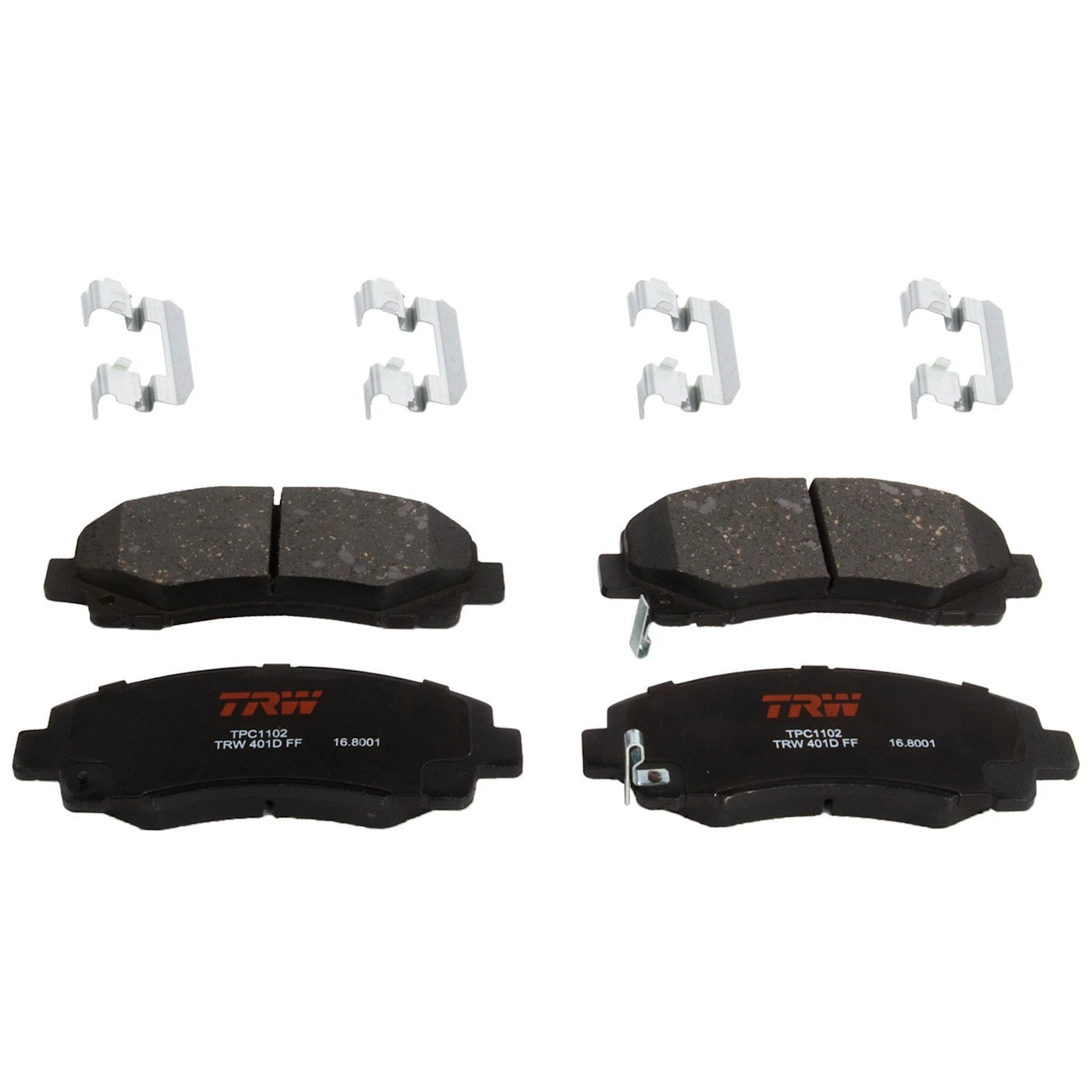 Set of 2 Brake Pads for Acura TL, Honda Ridgeline (2006–2011)