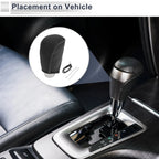 Gear Shift Knob Cover for Toyota Corolla (2009–2013) Black Grey Faux Leather