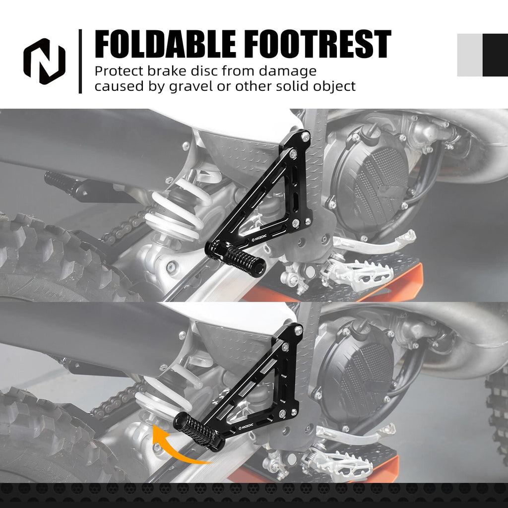Passenger Foot Peg Bracket Kit for KTM 125-450 XC/SX/XCF/SXF (2023–2025)