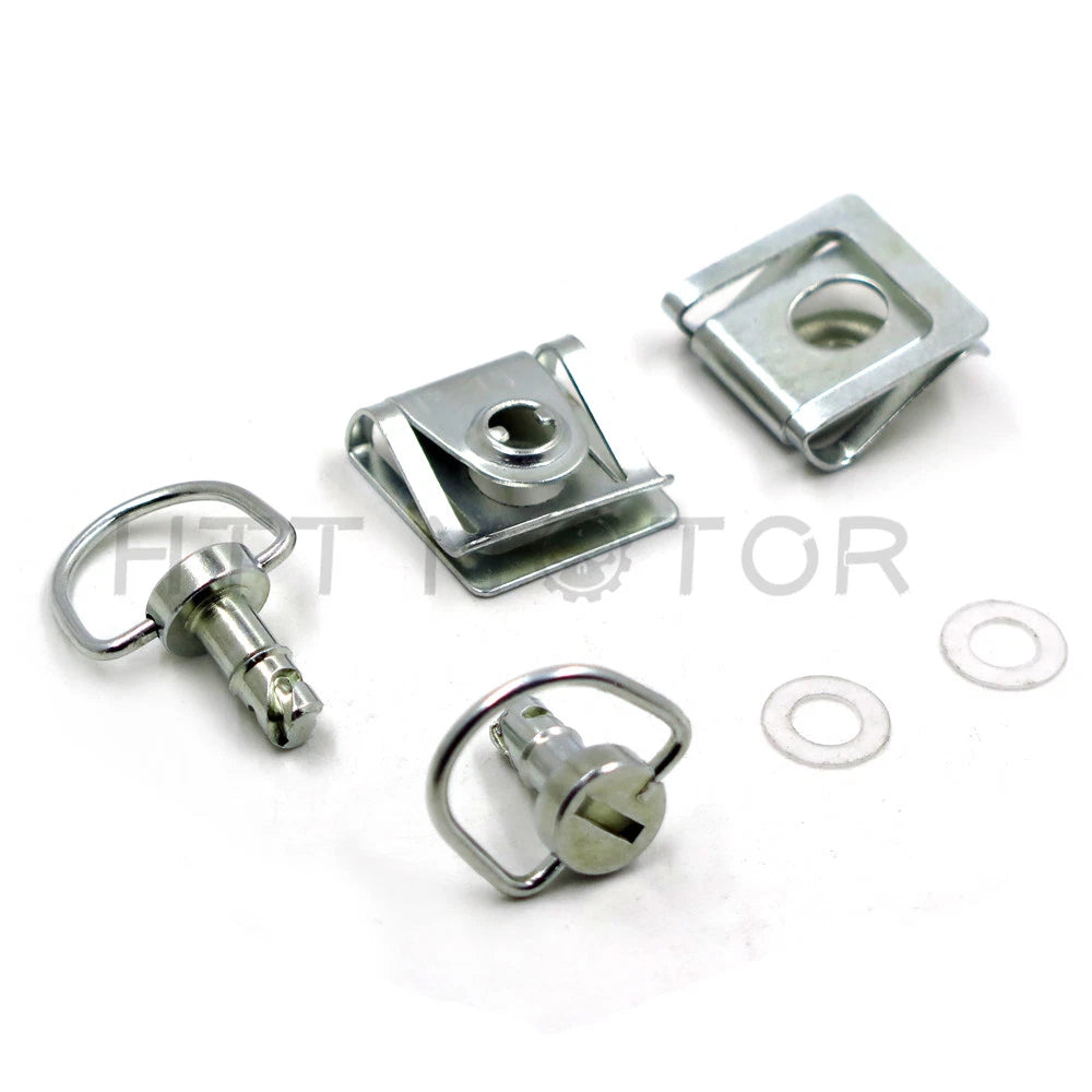 Set of 4 Chrome Quick Release Fasteners for HTT Fairing Bolts