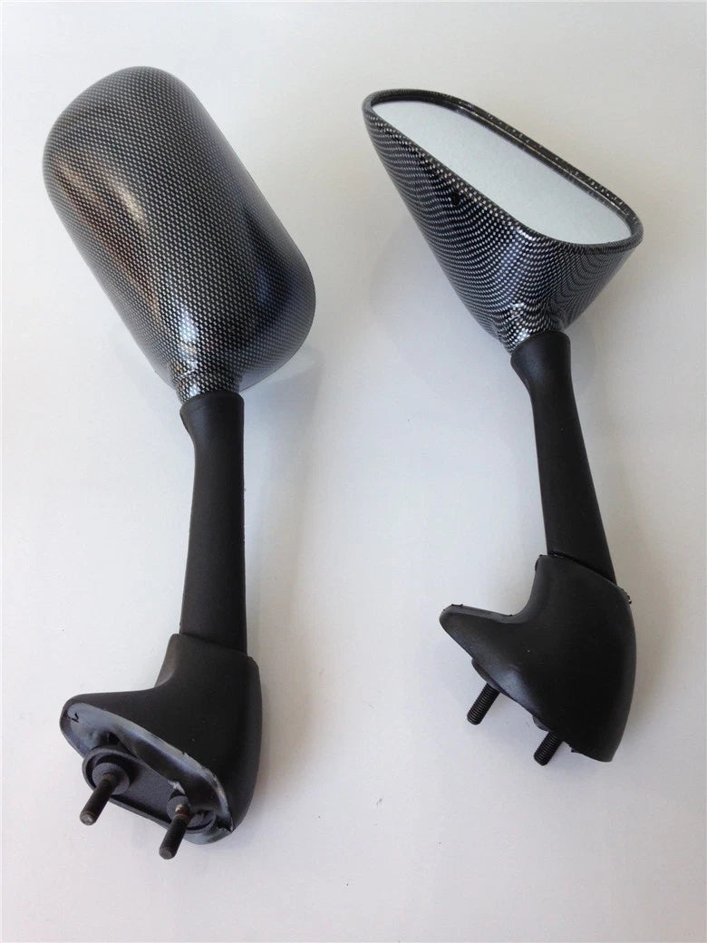 Carbon Fiber Side Mirrors for Yamaha YZF-R1 (2000–2006) & FZS600 (2000–2001)
