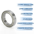 Deep Groove Ball Bearing 6803ZZ for Scooter Skateboard Wheel (P0)