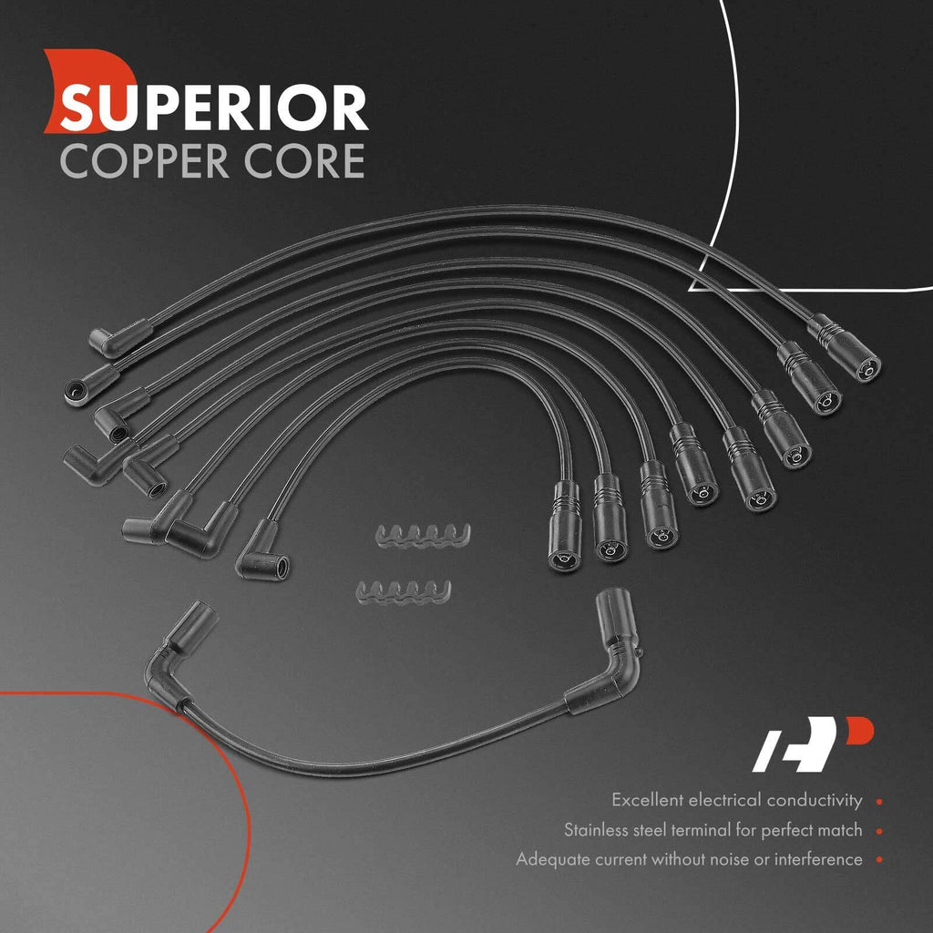 9x Spark Plug Wire Set for Chevrolet Tahoe (1996-2000)