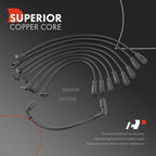 9x Spark Plug Wire Set for Chevrolet Tahoe (1996-2000)
