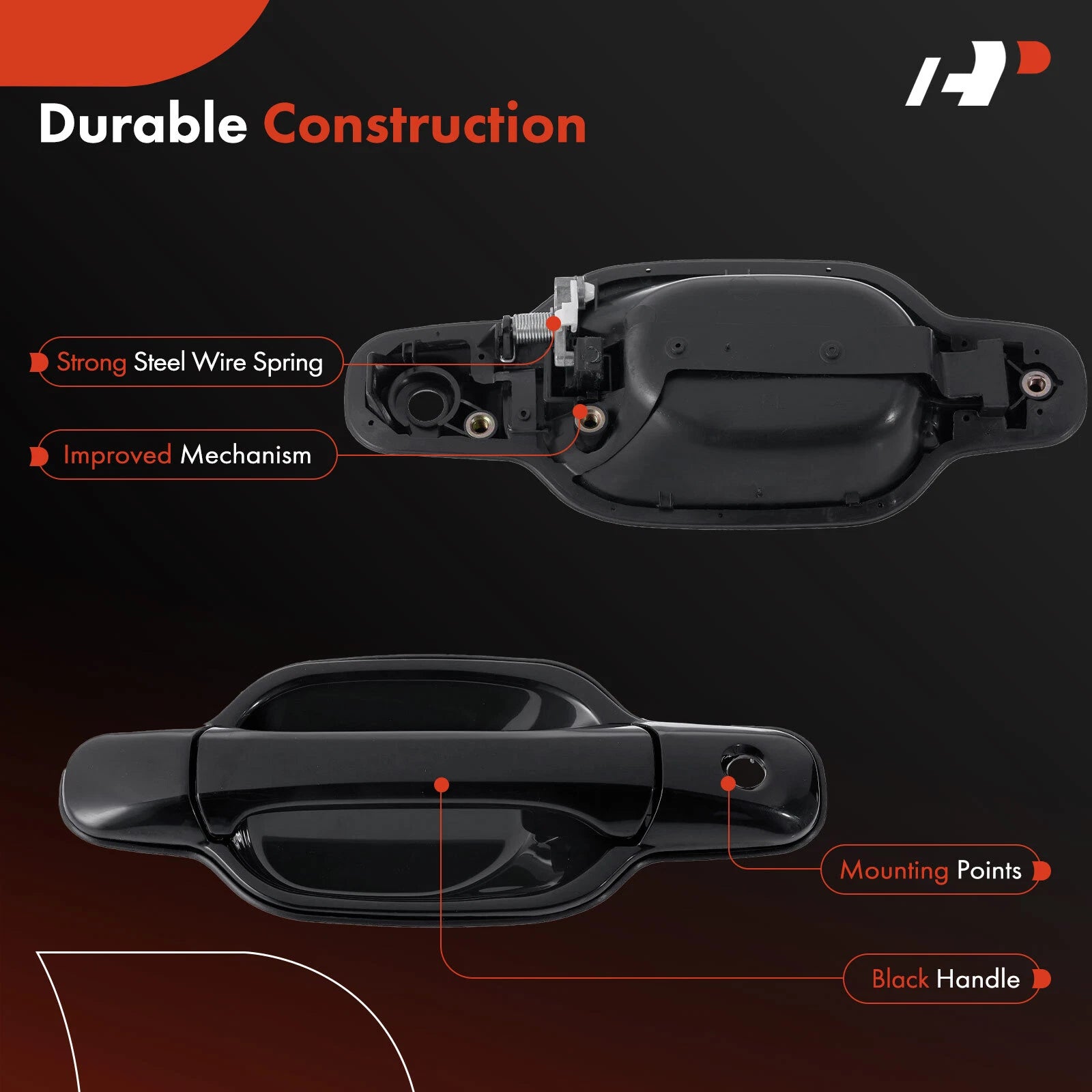 Front Driver Exterior Door Handle for Chevy Colorado (2004-2012, 2015-2022)
