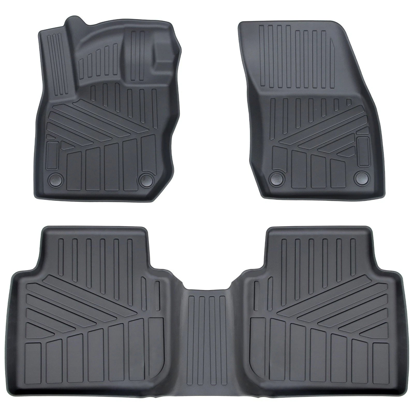 Set of 2 TPE Rubber All Weather Floor Mats for Volkswagen Tiguan (2025–2026)