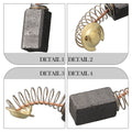 10pcs Carbon Brushes for Guild PDH26G Rotary Hammer Drill (6.5x7.5x12 mm)