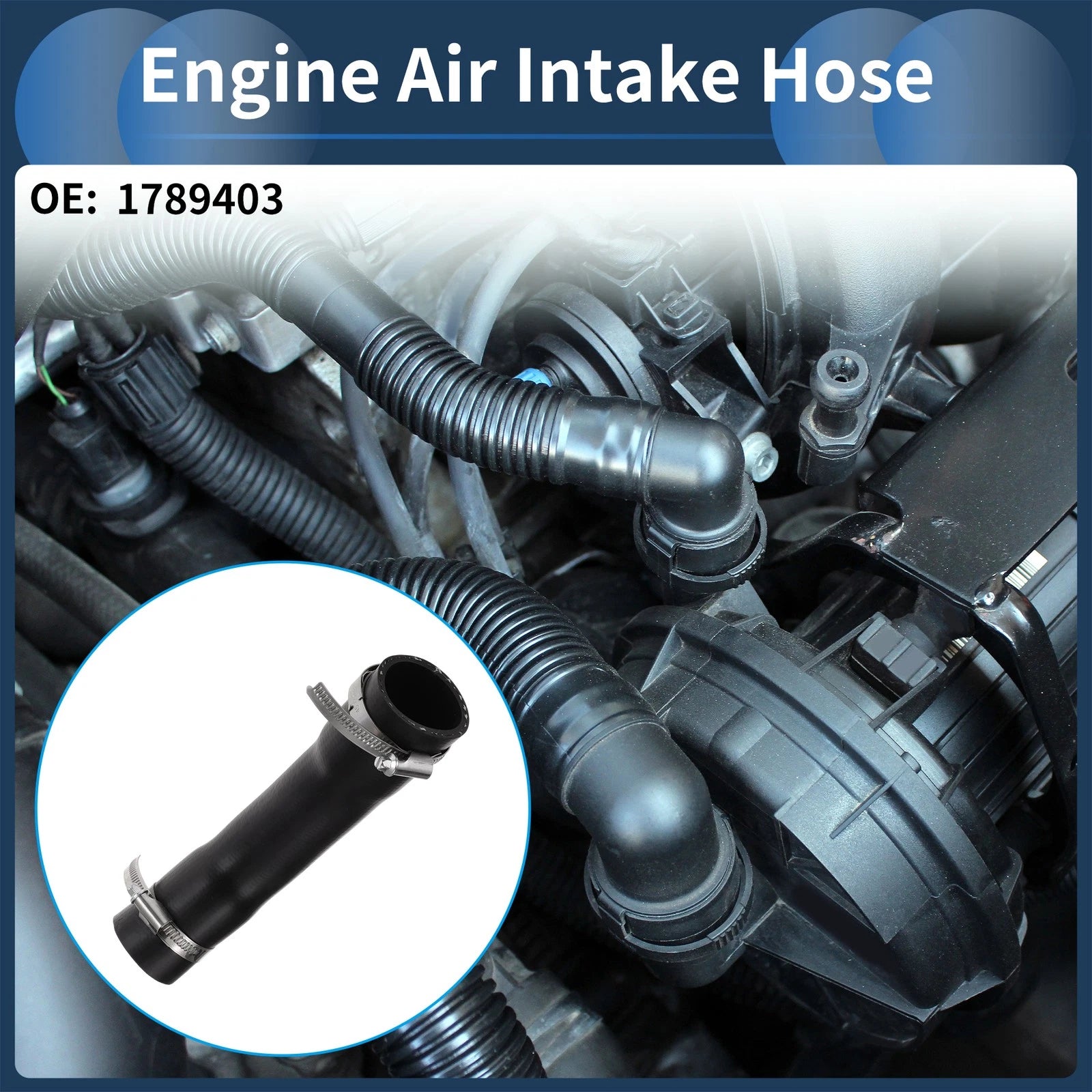Engine Air Intake Hose for Ford Focus MK3 / Mondeo V 1.6 TDCi (2010–2026) 1789403